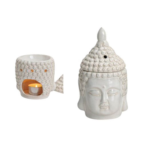 Duftlampe Buddha Hvid fra Fischer Pure Nature