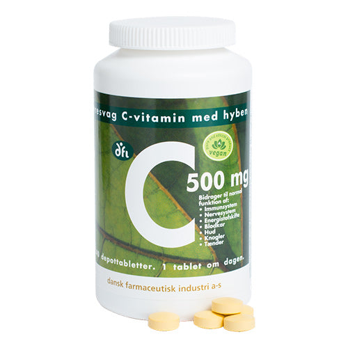 C 500 mg med hyben fra Grønne dfi vitaminer