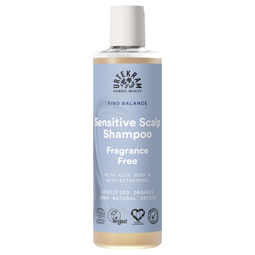 Shampoo Sensitive Scalp - Fragrance Free - Find Balance | 250 ml fra Urtekram
