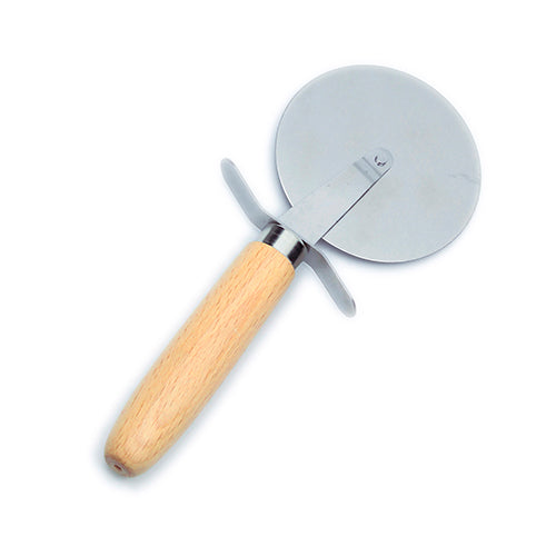 Pizzaskærer 20 cm m. skaft i bøgetræ fra Biogan