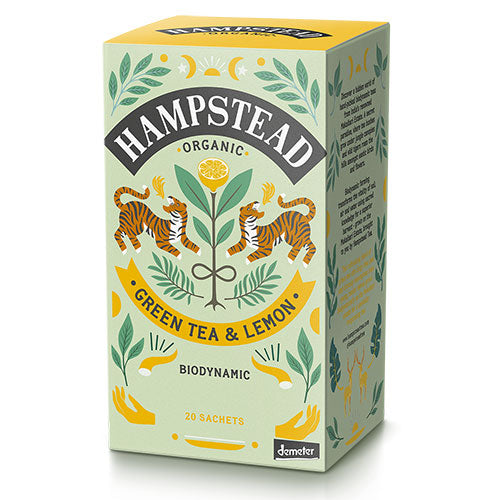 Grøn te & Citron Ø Demeter fra Hampstead Tea