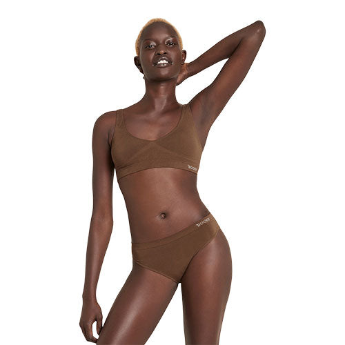 Padded Shaper Crop Bra nude 6 str. XS fra Boody