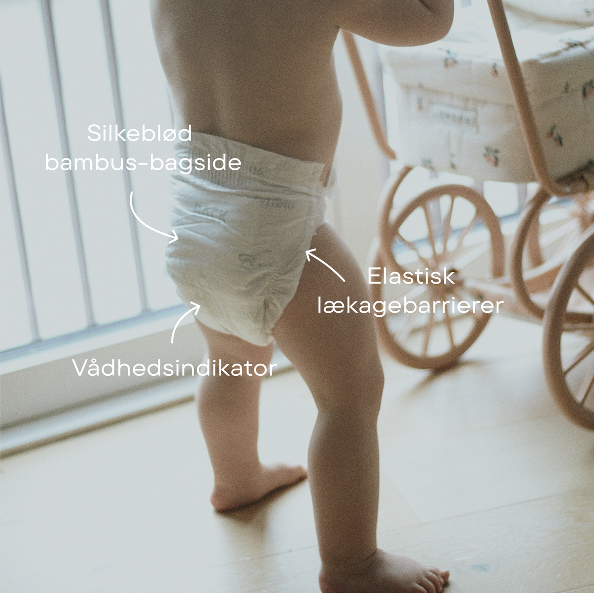 Bambus bleer til sensitiv hud | Tuttelu 2, 3-6 kg fra Tuttelu