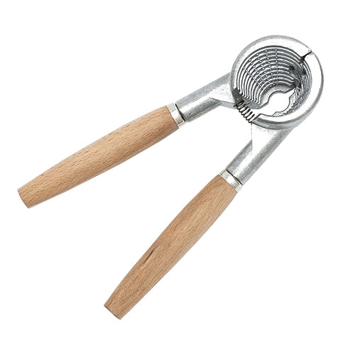 Nøddeknækker metal m. bøgetrægreb 19 cm fra Biogan