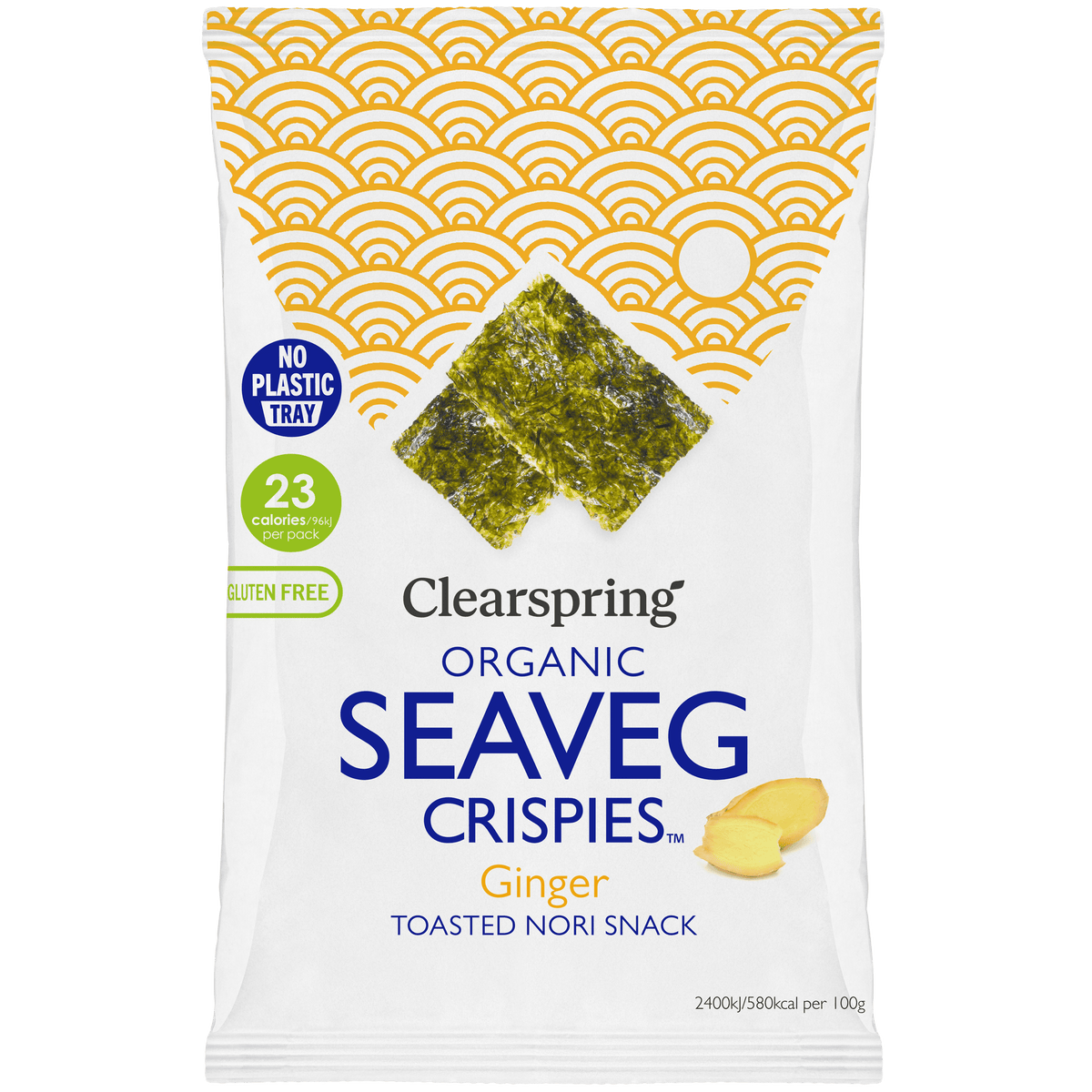 Clearspring Tang Chips Økologisk (4 gr) | Ingefær Seaveg Crispies