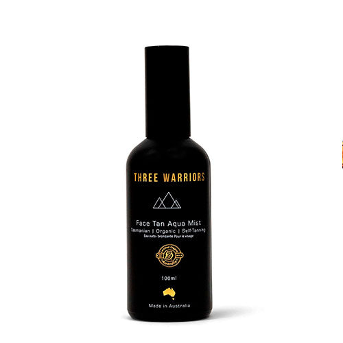 Face Tan Aqua mist fra Three Warriors