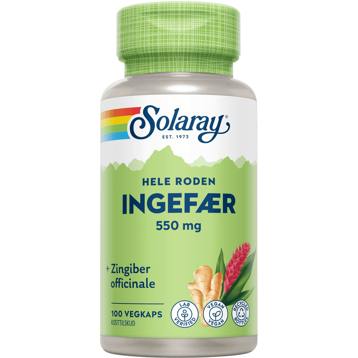Solaray Ingefærrod | 100 kapsler