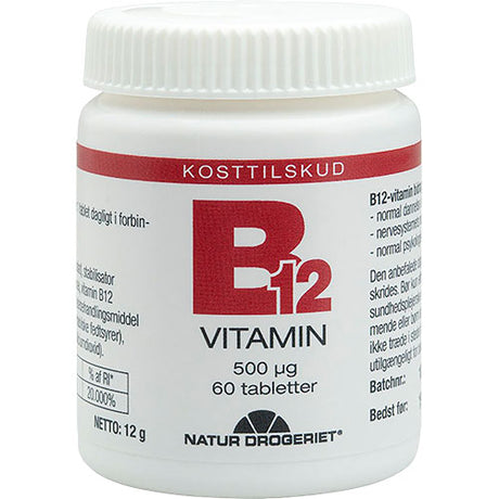B12 vitamin 500 ug fra Natur-Drogeriet