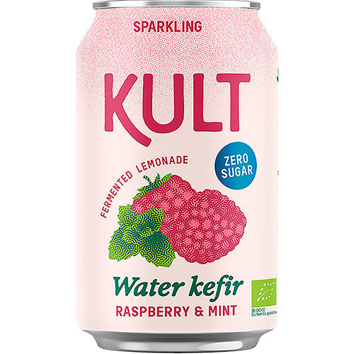Vandkefir Hindbær & Mynte Ø fra KULT