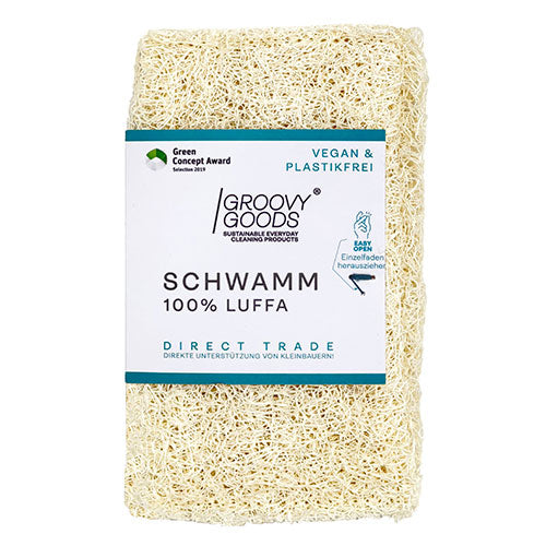 Naturlig skuresvamp og sæbeholder fra Groovy Goods