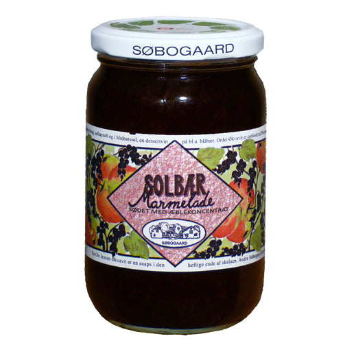 Solbærmarmelade sødet m.æble Ø fra Søbogaard