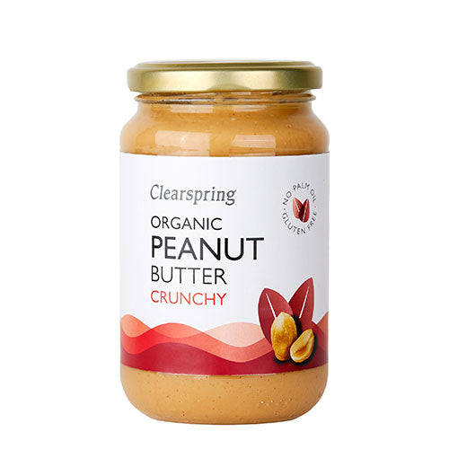 Peanut butter Crunchy Ø fra Clearspring