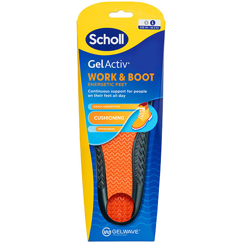 Scholl Gel Activ Insole Work & Boot (L) fra Scholl