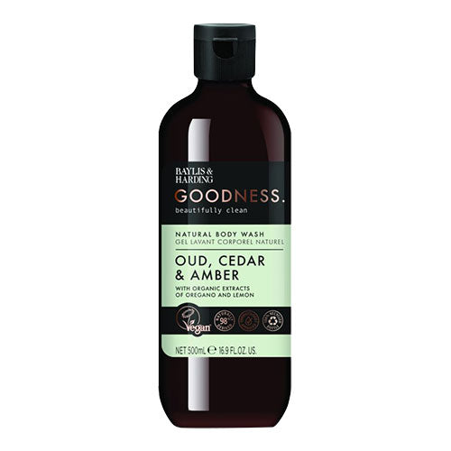 Body Wash oud, cedar & amber fra Baylis & Harding Goodness