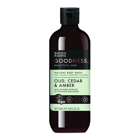 Body Wash oud, cedar & amber fra Baylis & Harding Goodness