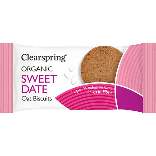 Sweet Date Oat Biscuits Ø fra Clearspring