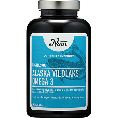 Nani Alaska Vildlaks Omega 3 | 180 kapsler fra Nani
