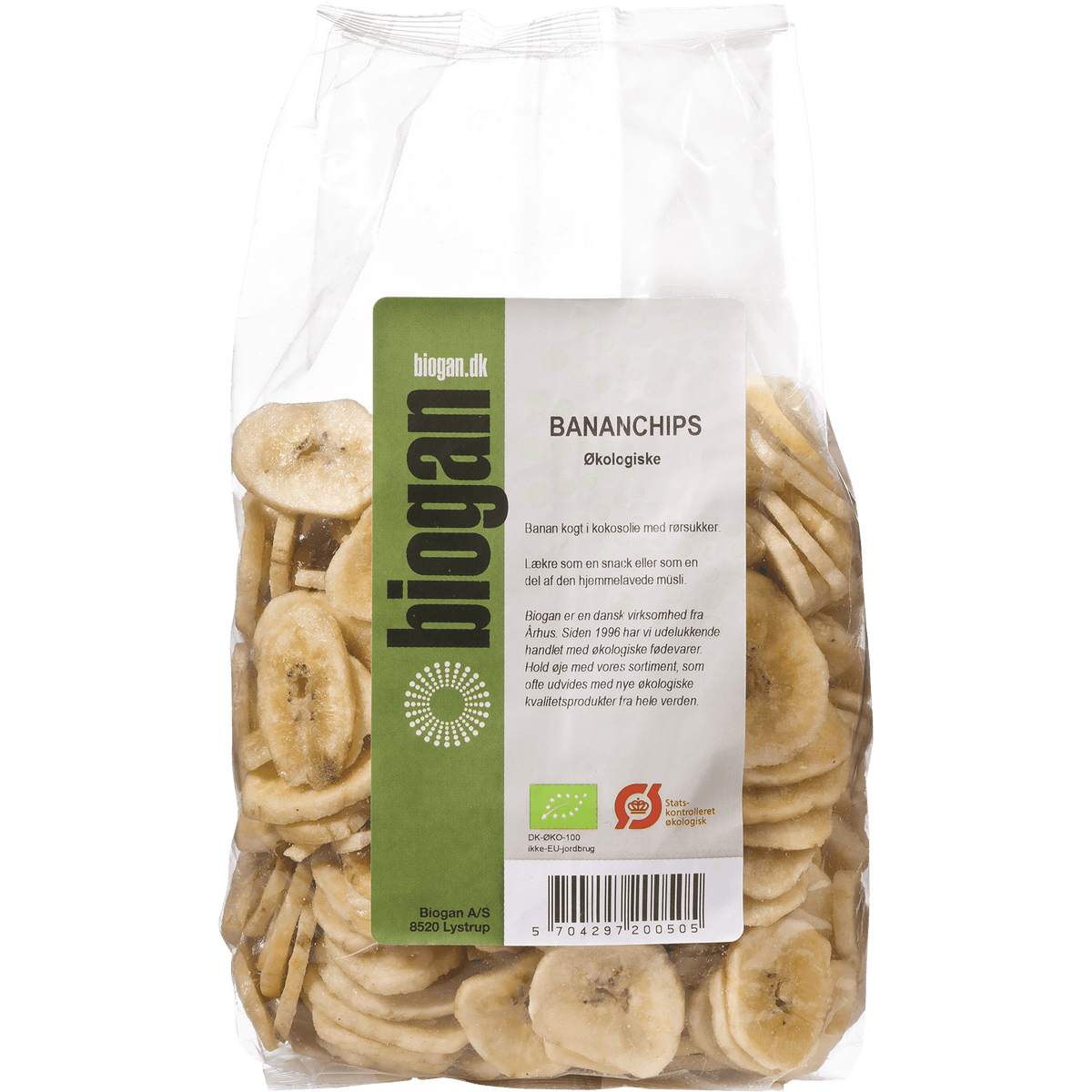 Biogan Økologiske Bananchips | 400 g