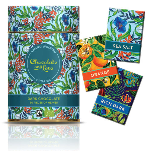 Gavedåse Chokolade Seasalt Ø, 30x5,5g fra Chocolate and Love