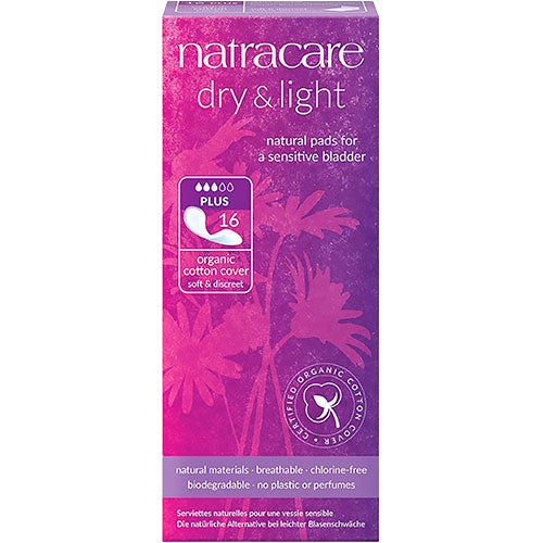 Natracare bind 16 stk Dry&Light plus (inkontinens) fra Natracare
