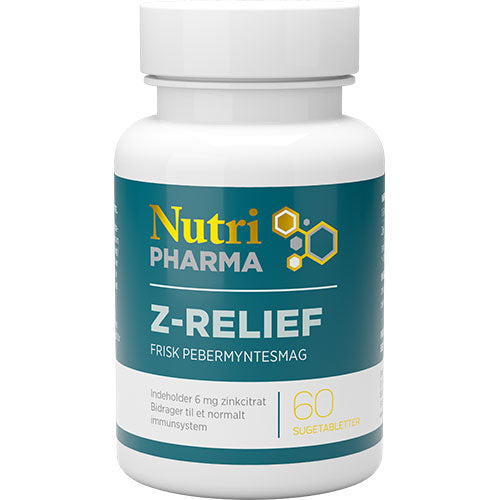 Z-relief - zink sugetabletter fra NutriPharma
