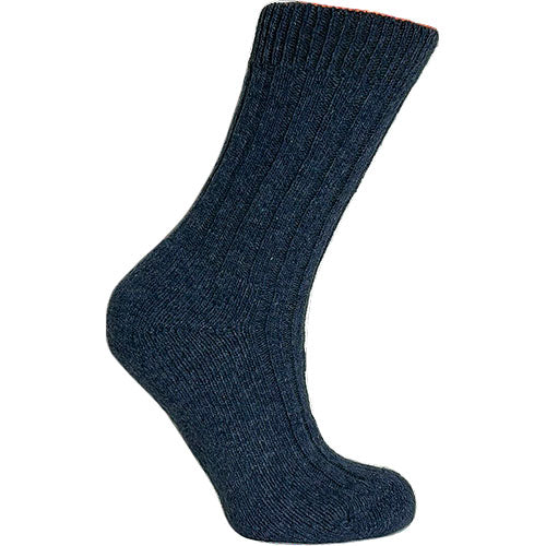 Merinostrømper Blå str. 43/46 fra Clemente