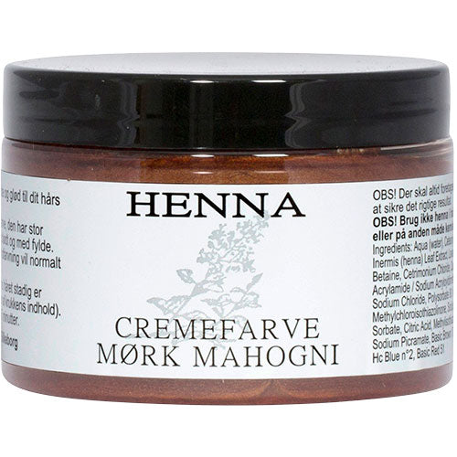 Henna cremefarve mørk mahogni fra Henna