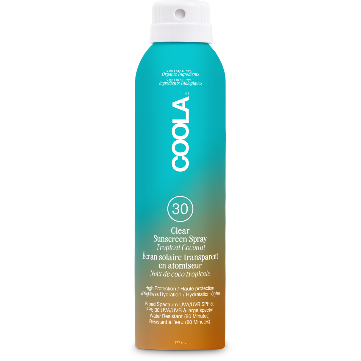 Clear Body Spray SPF 30, Tropical Coconut