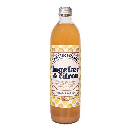 Ingefær & Citron saft Ø fra Naturfrisk