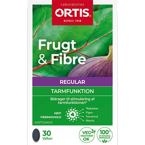 Frugt & Fibre tabletter fra Ortis