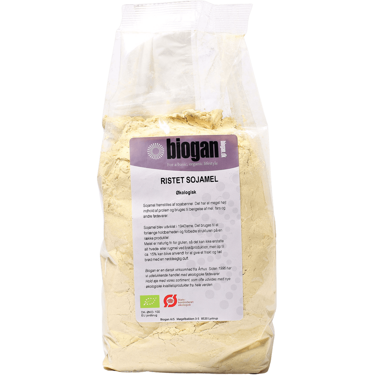Biogan Økologisk Sojamel | 500 g fra Biogan