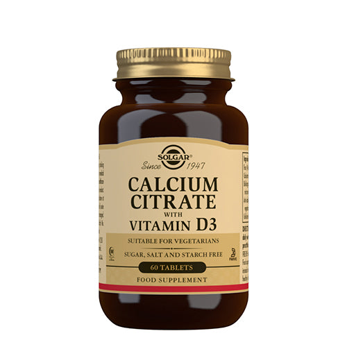 Calcium Citrate+D3 fra Solgar