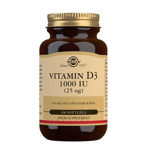 D3-vitamin 25 mcg softgel fra Solgar