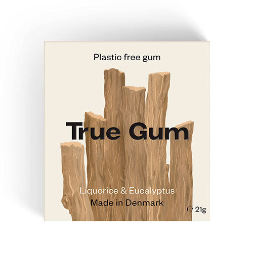 Tyggegummi Lakrids &Eucalyptus fra True Gum