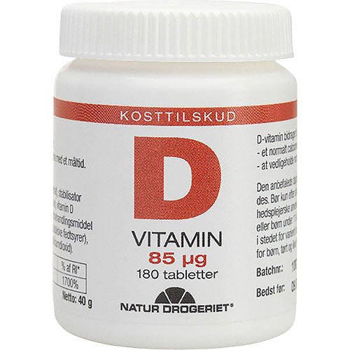 D3-vitamin 85 mcg fra Natur-Drogeriet