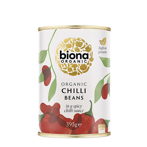 Chilli Beans røde kidneybønner i chili Ø fra Biona Organic