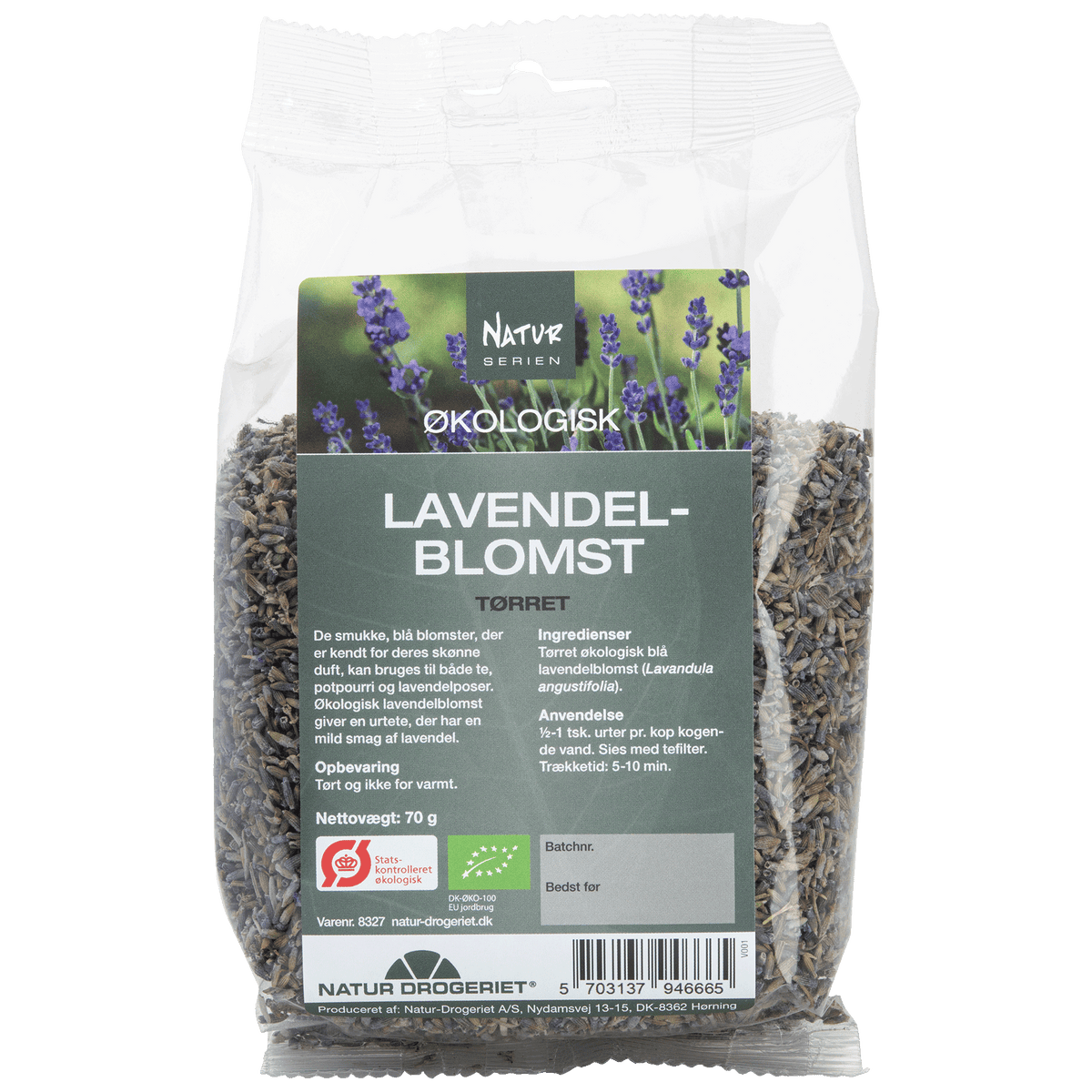 Natur-Drogeriet Lavendelblomst Tørret Økologisk | 70 g