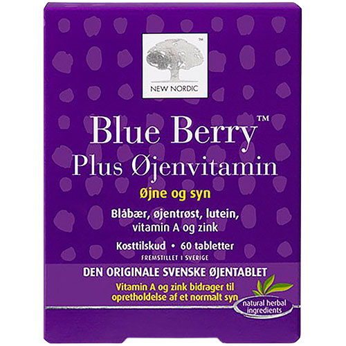 Blue Berry plus øjenvitamin fra New Nordic