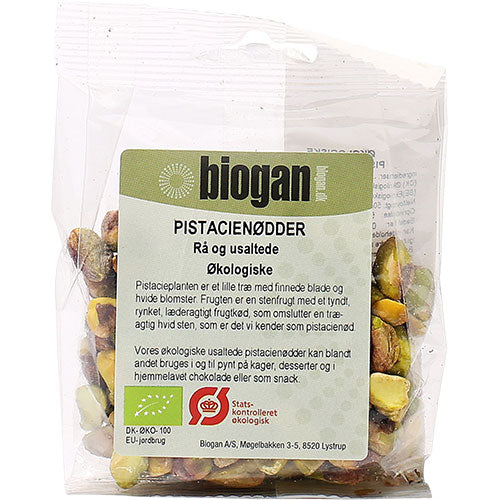 Biogan Økologiske Pistacienødder | 50 g fra Biogan