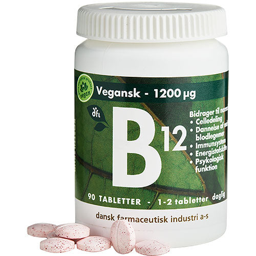 B12 1200 µg fra Grønne dfi vitaminer