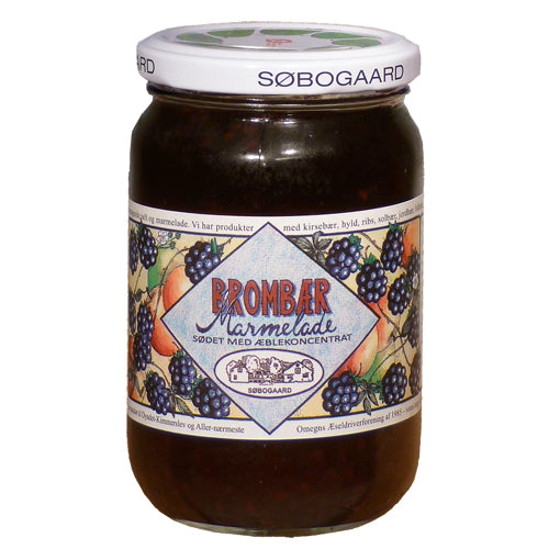 Brombærmarmelade sødet m æble Ø fra Søbogaard