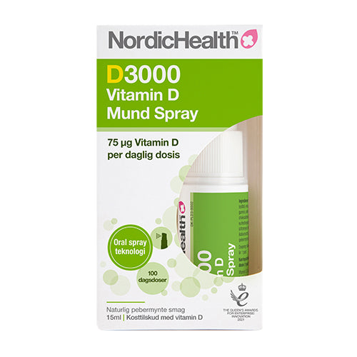 D3000 Vitamin D Mund Spray fra NordicHealth