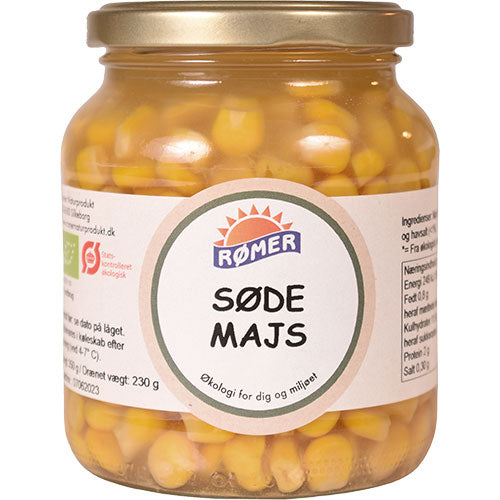 Søde Majs i glas Ø fra Rømer