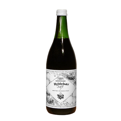 Hyldebærsaft m. æble sød Ø fra Søbogaard