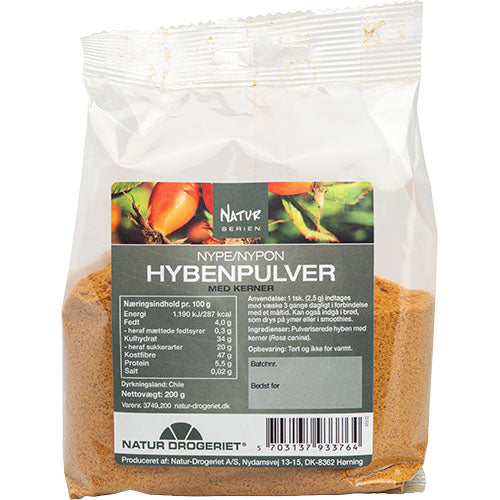 Natur-Drogeriet Hyben Pulver Fint M. Kerner | 200 g fra Natur-Drogeriet