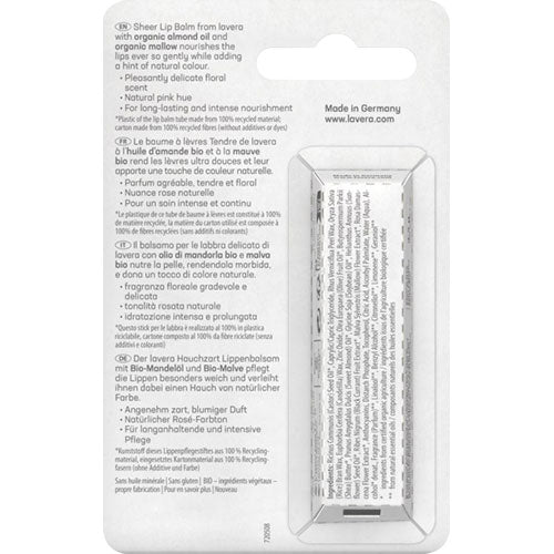 Lip Balm Pearly Pink, sheer fra lavera