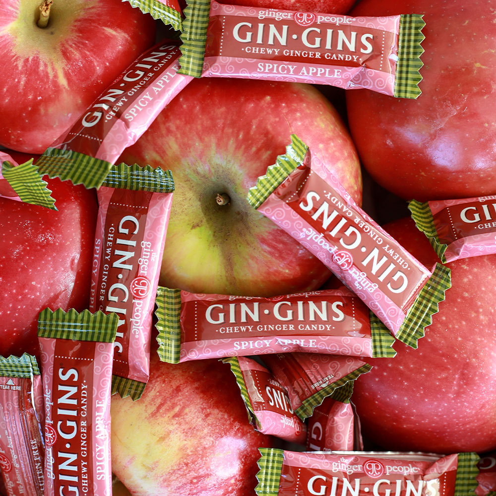 Ginger Chews (Gins Gins) Spicy Apple Travel Pack