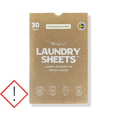 Laundry Sheets Fragrance Free 30 stk fra Laundry Sheets