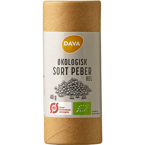 Sort peber, hel Ø fra DAVA