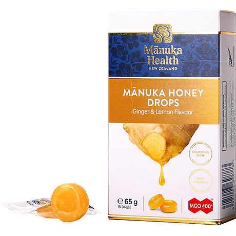 Manuka honning drops Ginger & Lemon fra Manuka Health